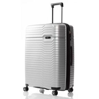 Велика валіза V&V Travel Summer Breeze на 115/125 л вагою 4,3 кг з поліпропілену Сріблястий